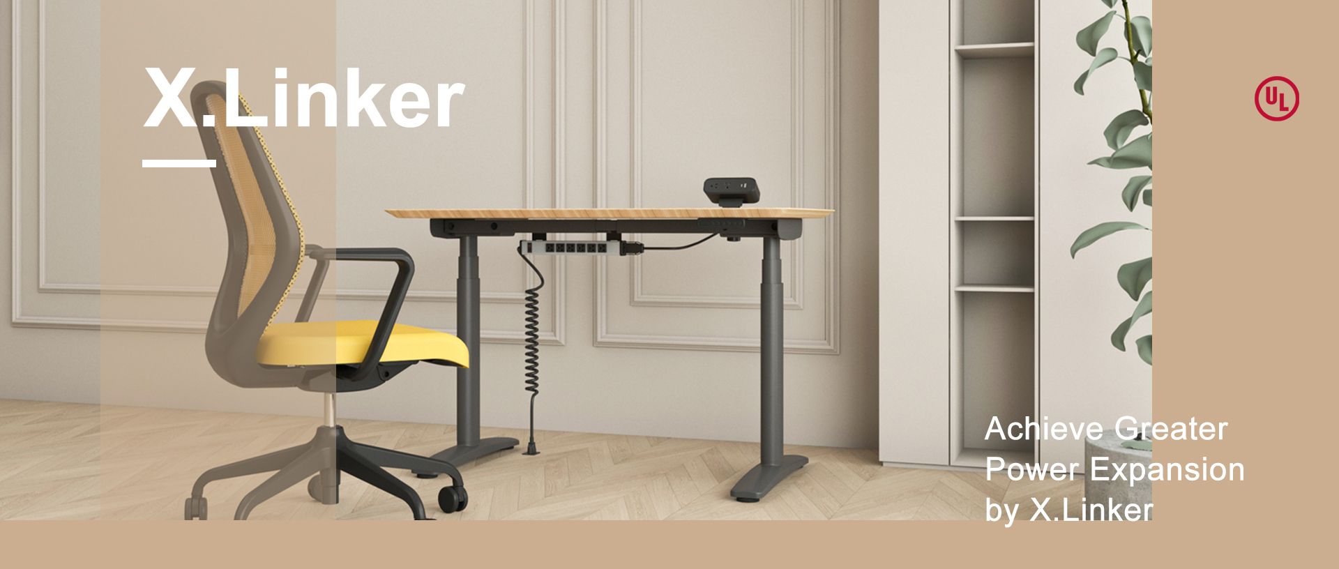 Power solution for Height-Adjustable Desks